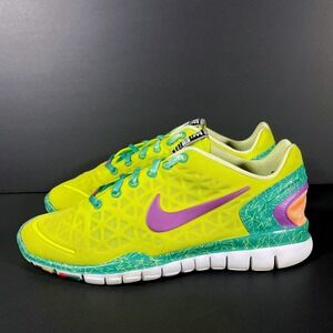 Nike Athletic Shoes in Lime Green and Purple